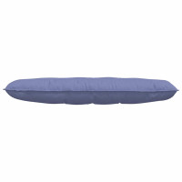 Produktbild för Ryggkudde Jeansblå 140 x 19 x 50 cm tyg