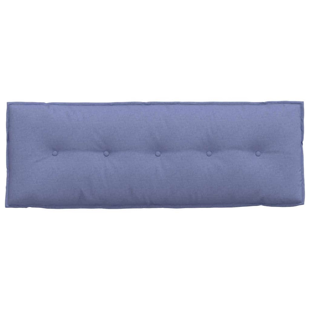 Produktbild för Ryggkudde Jeansblå 140 x 19 x 50 cm tyg
