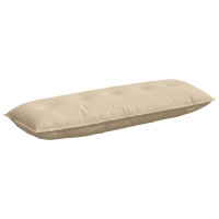 Produktbild för Ryggkudde Kräm 140 x 50 cm Mikrofiber Tyg
