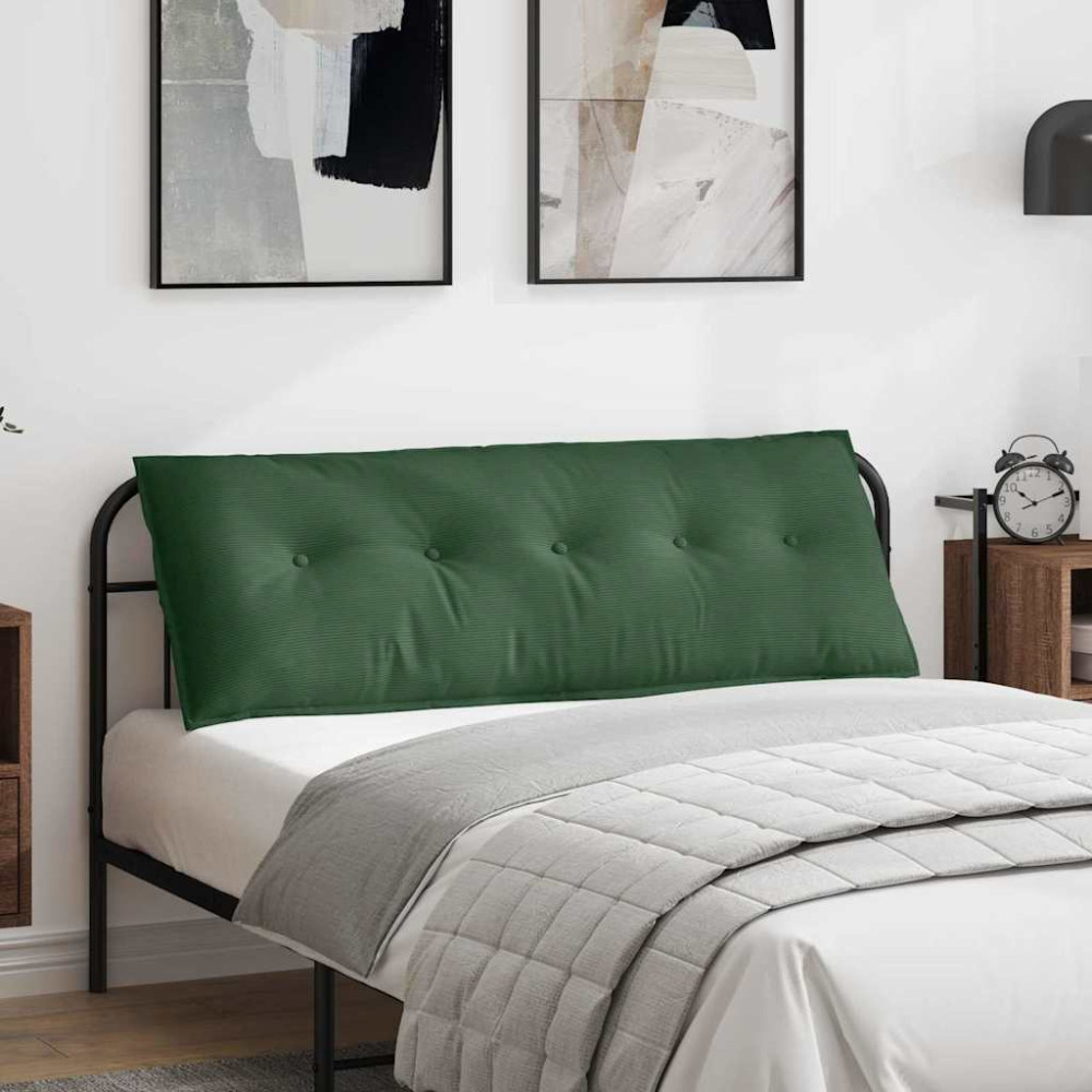 Produktbild för Ryggkudde Jungelgrön 140 x 50 cm Kordread tyg