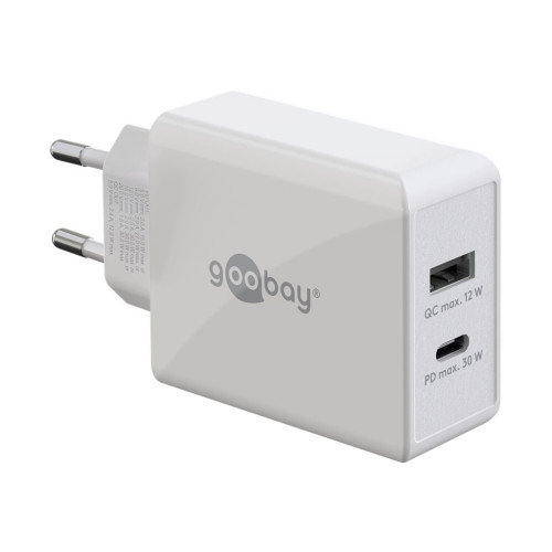 Goobay goobay strömadapter - dubbel - USB, USB-C - 30 Watt