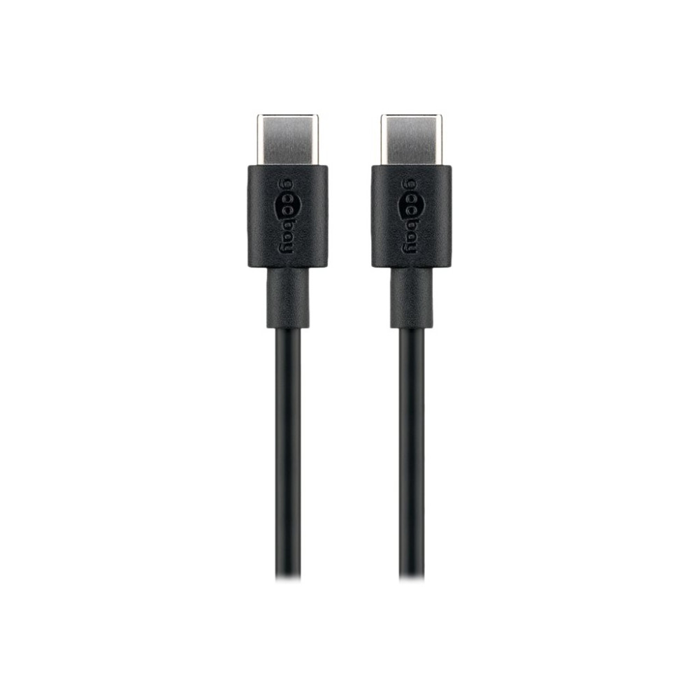 Produktbild för goobay - USB typ C-kabel - 24 pin USB-C till 24 pin USB-C - 1 m