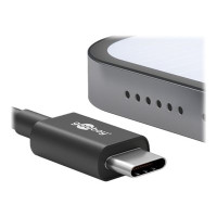 Produktbild för goobay - USB typ C-kabel - 24 pin USB-C till 24 pin USB-C - 1 m