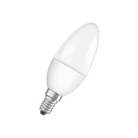 Produktbild för OSRAM LED SUPERSTAR - LED-glödlampa - form: B35 - glaserad finish - E14 - 4.9 W - varmt vitt ljus - 2700 K
