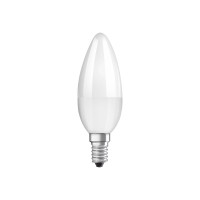 Produktbild för OSRAM LED SUPERSTAR - LED-glödlampa - form: B35 - glaserad finish - E14 - 4.9 W - varmt vitt ljus - 2700 K
