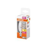 Produktbild för OSRAM LED SUPERSTAR - LED-glödlampa - form: B35 - glaserad finish - E14 - 4.9 W - varmt vitt ljus - 2700 K