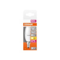 Produktbild för OSRAM LED SUPERSTAR - LED-glödlampa - form: B35 - glaserad finish - E14 - 4.9 W - varmt vitt ljus - 2700 K