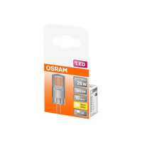 Produktbild för OSRAM LED STAR - LED-glödlampa - form: T14 - klar finish - G4 - 2.6 W - varmt vitt ljus - 2700 K