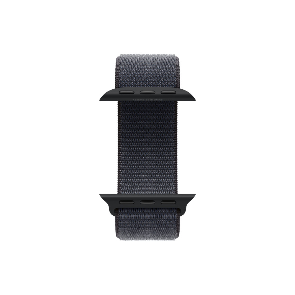 Produktbild för Apple Watch Series 10 (GPS) - jet black aluminium - smart klocka med sportögla - bläck - 64 GB