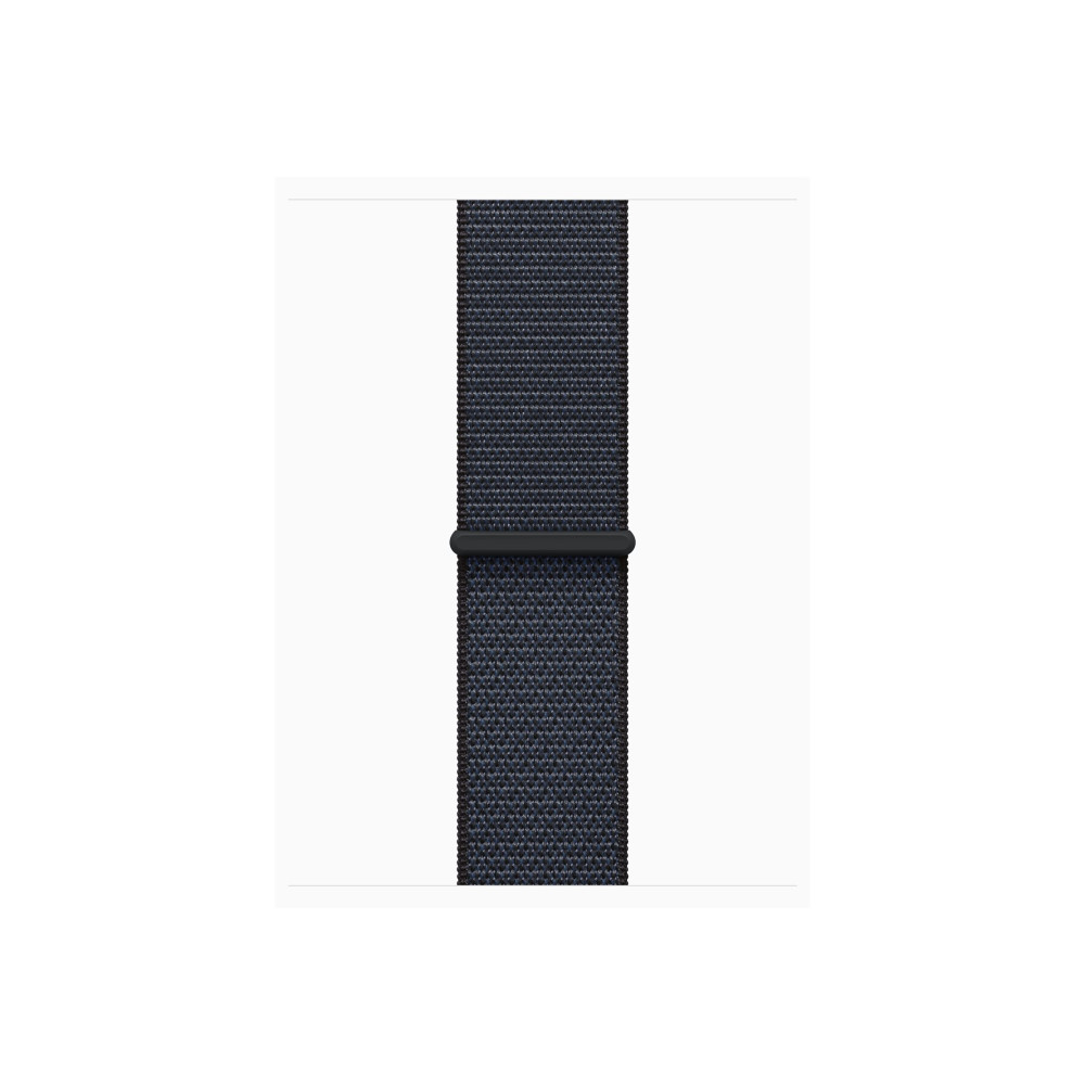 Produktbild för Apple Watch Series 10 (GPS) - jet black aluminium - smart klocka med sportögla - bläck - 64 GB
