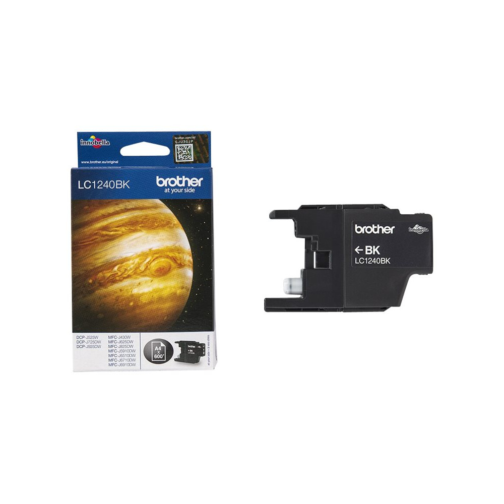 Produktbild för Brother LC1240BK - svart - original - bläckpatron