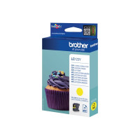 Produktbild för Brother LC123Y - Lång livslängd - gul - original - bläckpatron