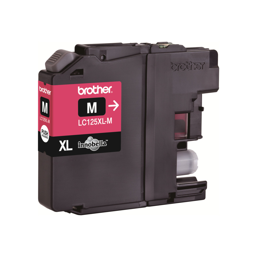 Produktbild för Brother LC125XLM - superlång livslängd - magenta - original - bläckpatron
