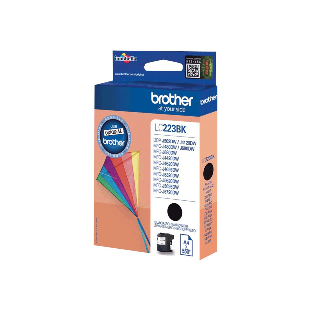Produktbild för Brother LC223BK - svart - original - bläckpatron
