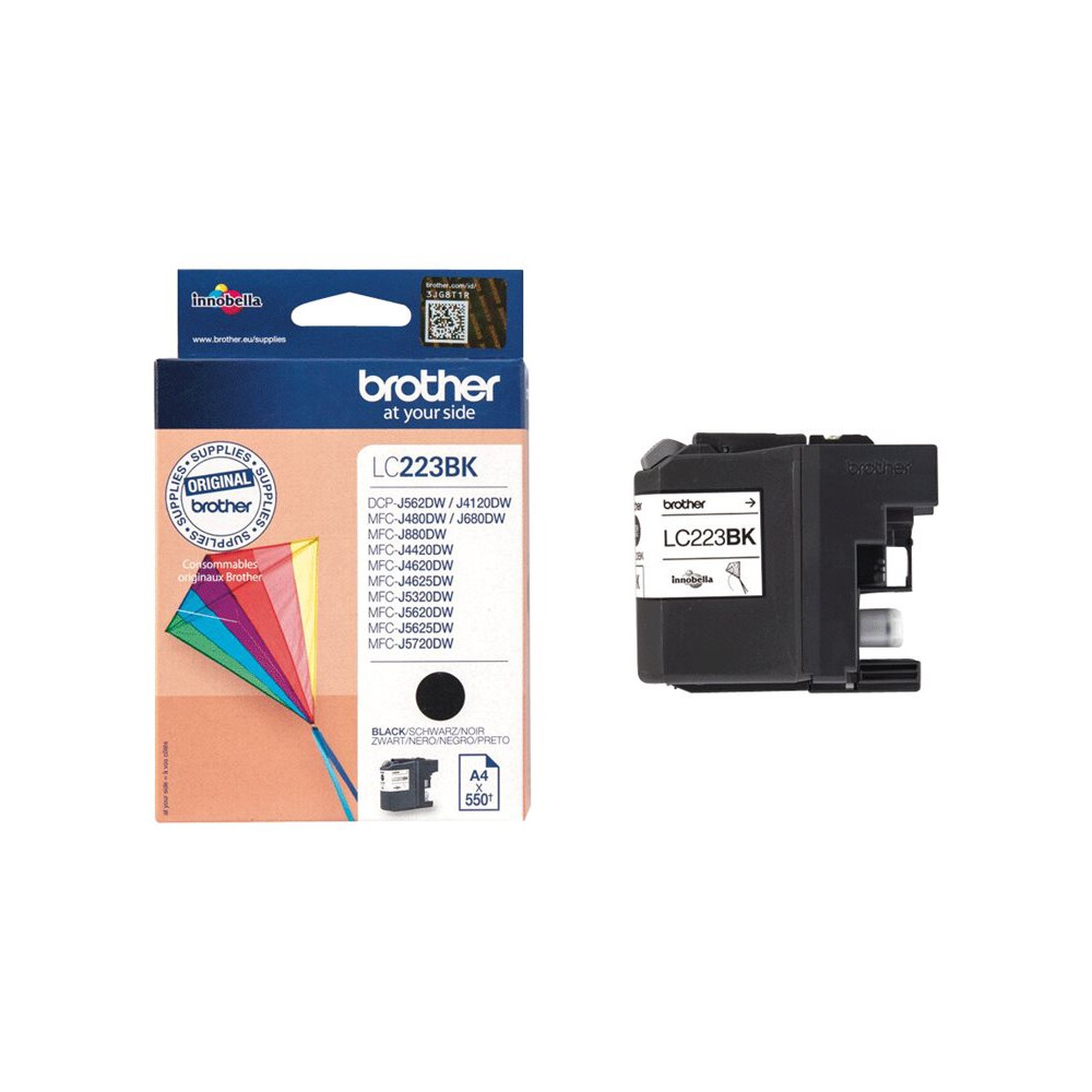 Produktbild för Brother LC223BK - svart - original - bläckpatron