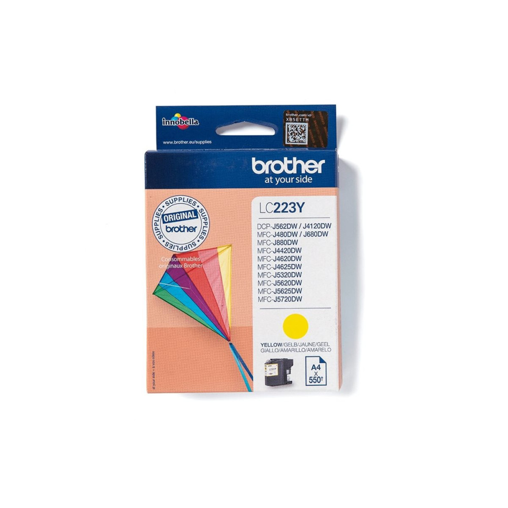Produktbild för Brother LC223Y - gul - original - bläckpatron