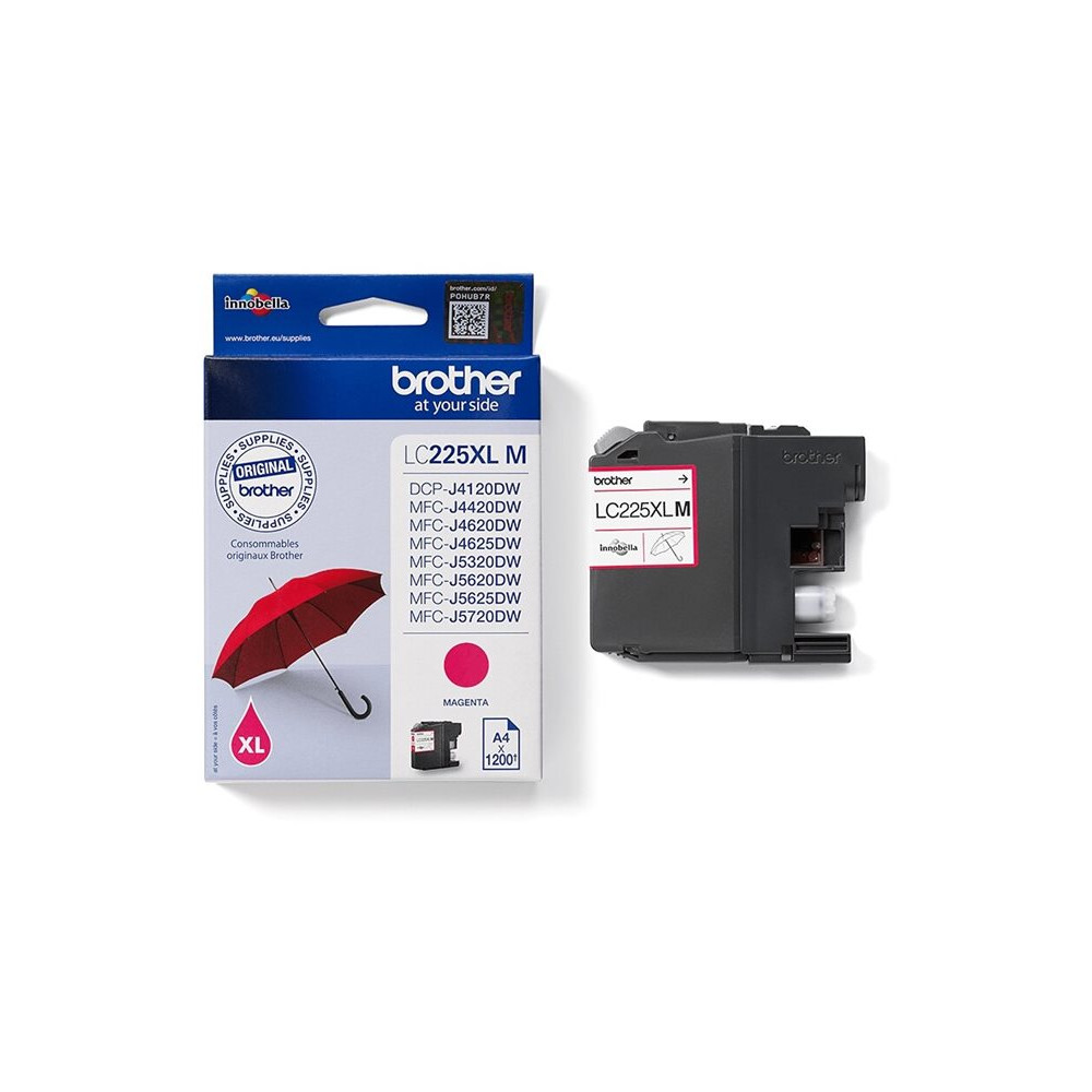 Produktbild för Brother LC225XLM - magenta - original - bläckpatron