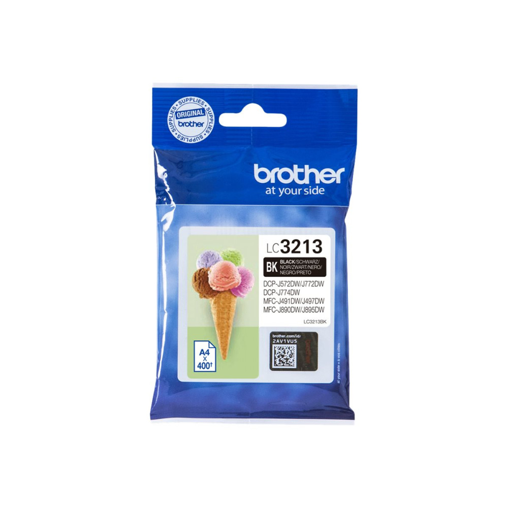 Produktbild för Brother LC3213BK - svart - original - bläckpatron