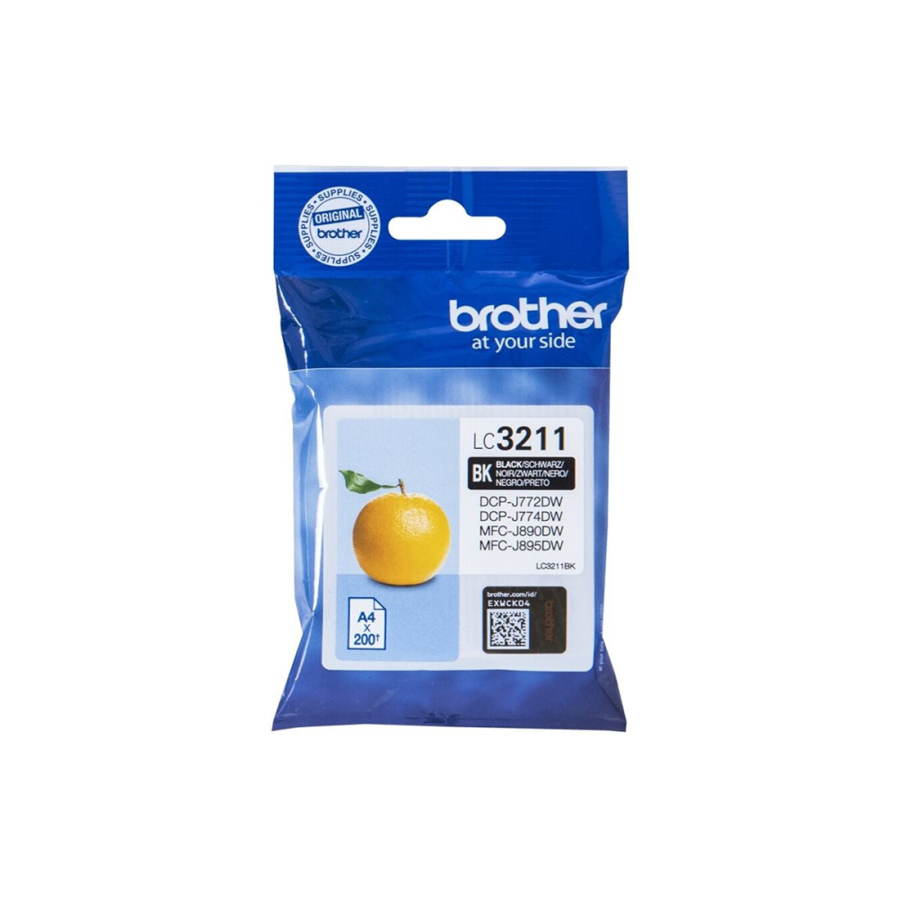 Produktbild för Brother LC3211BK - svart - original - bläckpatron