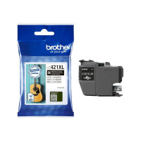 Produktbild för Brother LC421XLBK - Lång livslängd - svart - original - bläckpatron