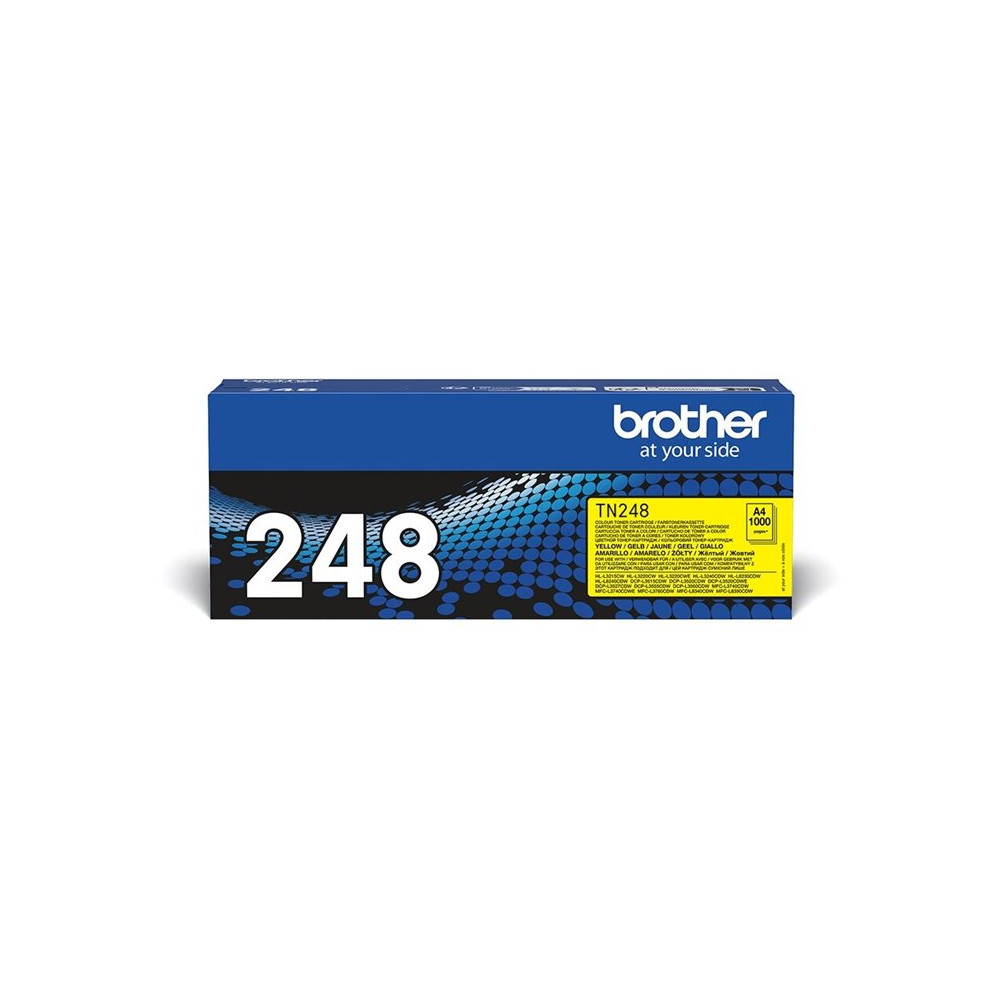 Produktbild för Brother TN248Y - gul - original - tonerkassett