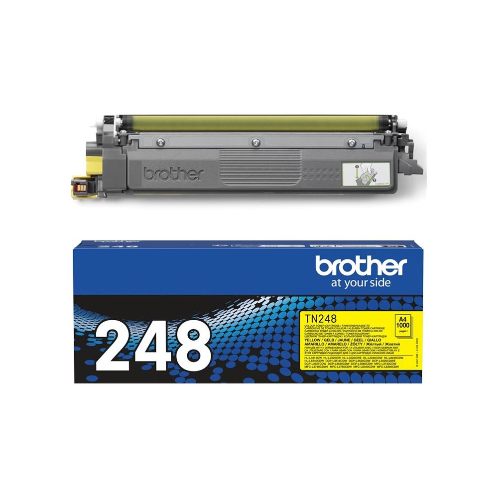 Produktbild för Brother TN248Y - gul - original - tonerkassett