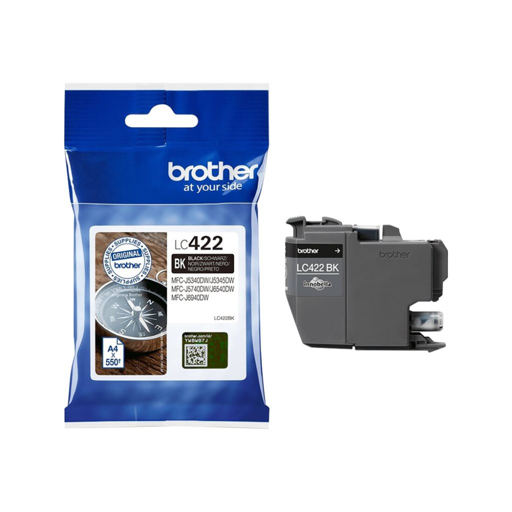 Produktbild för Brother LC422 - svart - original - bläckpatron