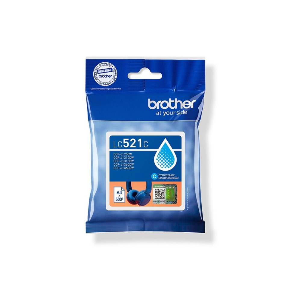 Produktbild för Brother LC521C - cyan - original - bläckpatron