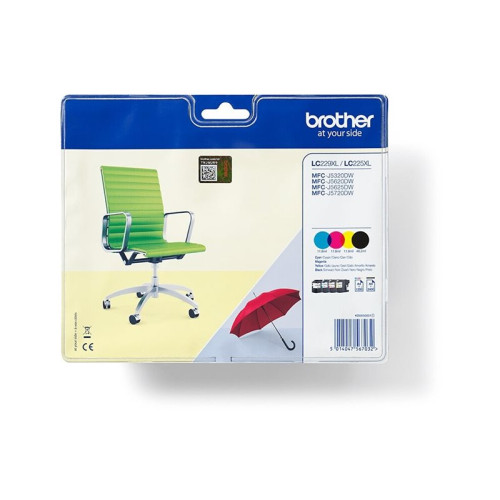 Brother Brother LC229XLVALBP - 4-pack - svart, gul, cyan, magenta - original - bläckpatron