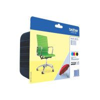 Produktbild för Brother LC229XLVALBP - 4-pack - svart, gul, cyan, magenta - original - bläckpatron