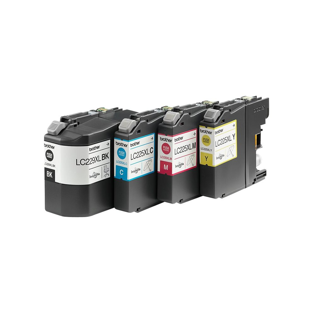 Produktbild för Brother LC229XLVALBP - 4-pack - svart, gul, cyan, magenta - original - bläckpatron