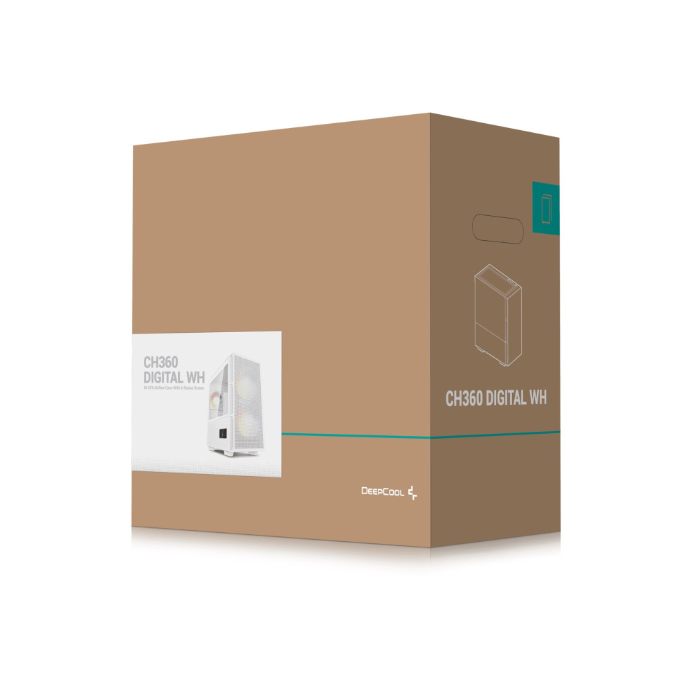 Produktbild för DeepCool CH360 DIGITAL WH - mATX