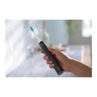 Produktbild för Philips 3100 Series HX3675 - tandborstuppsättning - svart/sockerrosa