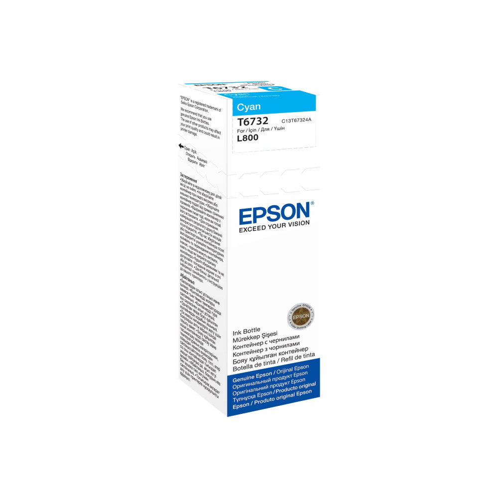 Produktbild för Epson T6732 - cyan - original - påfyllnadsbläck