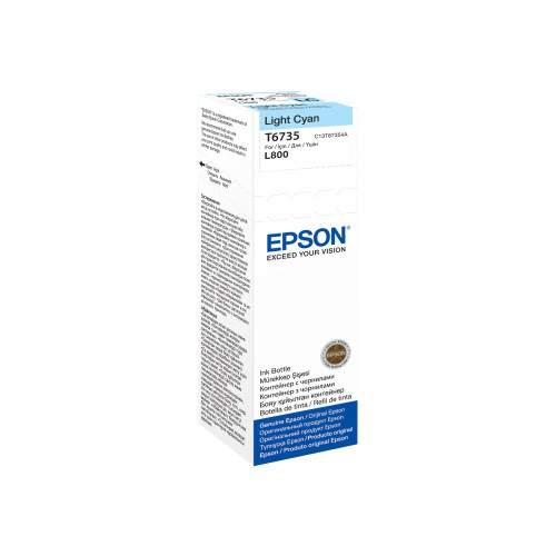 EPSON Epson T6735 - ljus cyan - original - påfyllnadsbläck