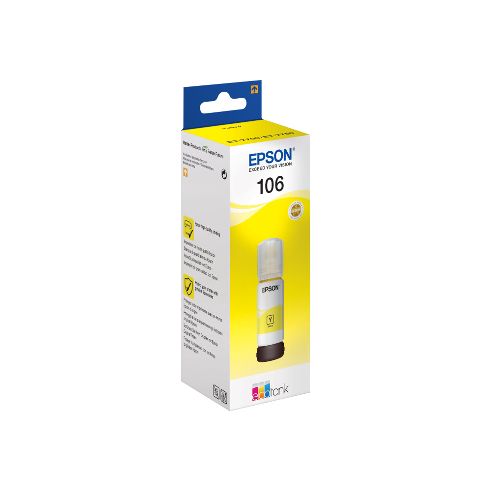 Produktbild för Epson 106 - gul - original - bläcktank
