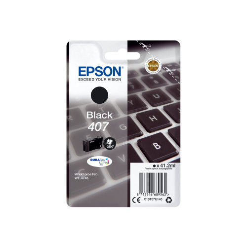 EPSON Epson 407 - L-storlek - svart - original - bläckpatron