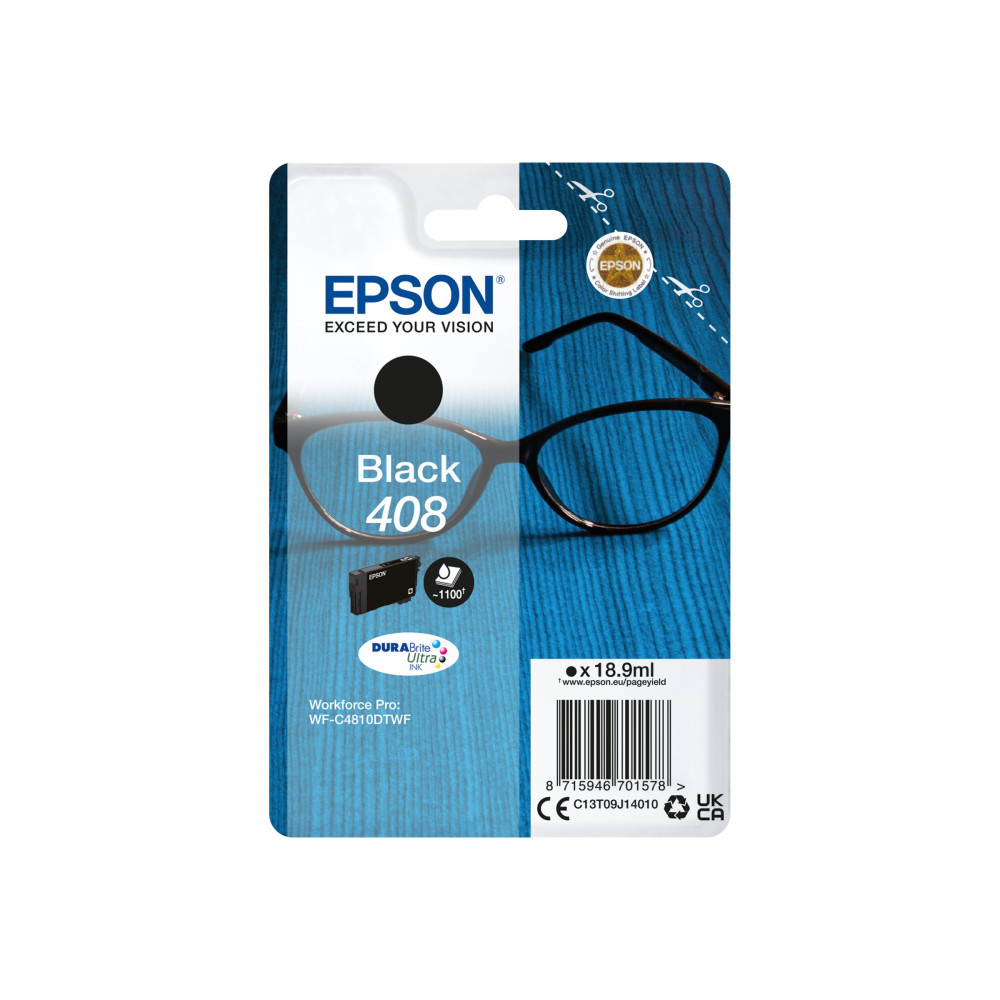 Produktbild för Epson 408 - svart - original - bläckpatron