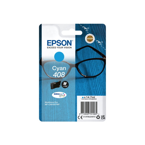EPSON Epson 408 - hög kapacitet - cyan - original - bläckpatron