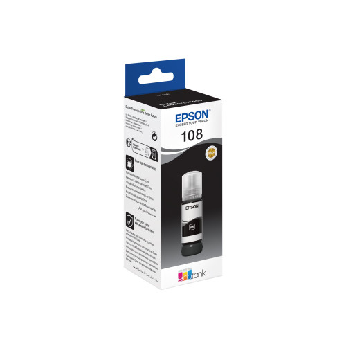 EPSON Epson EcoTank 108 - svart - original - påfyllnadsbläck
