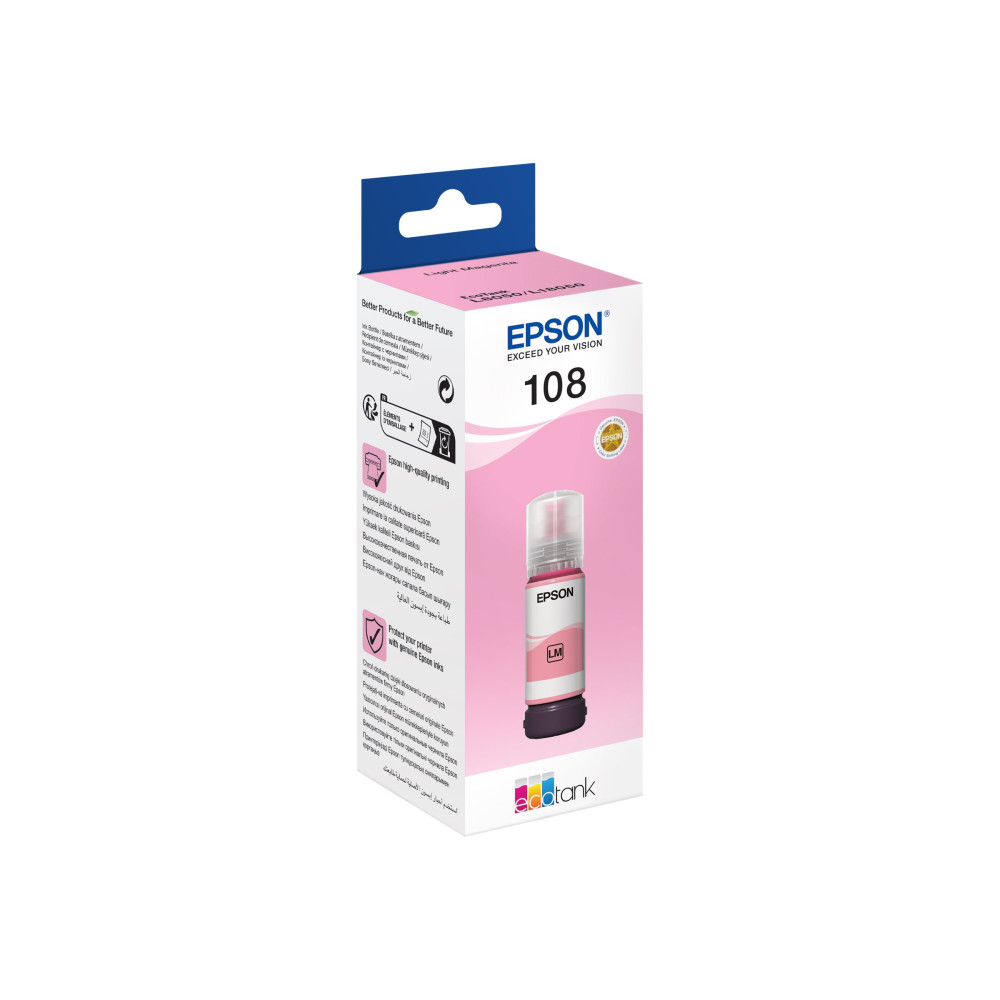 Produktbild för Epson EcoTank 108 - ljus magenta - original - påfyllnadsbläck