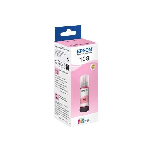 EPSON Epson EcoTank 108 - ljus magenta - original - påfyllnadsbläck