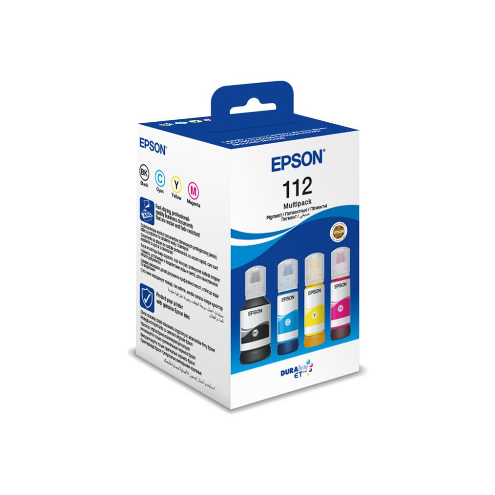 Produktbild för Epson 112 Multipack - 4-pack - svart, gul, cyan, magenta - original - påfyllnadsbläck