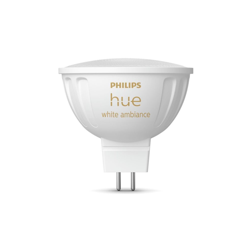 Produktbild för Philips Hue White and Color Ambiance - LED-spotlight - form: MR16 - GU5.3 - 5.1 W - varmt till kallt vitt ljus - 2200-6500 K