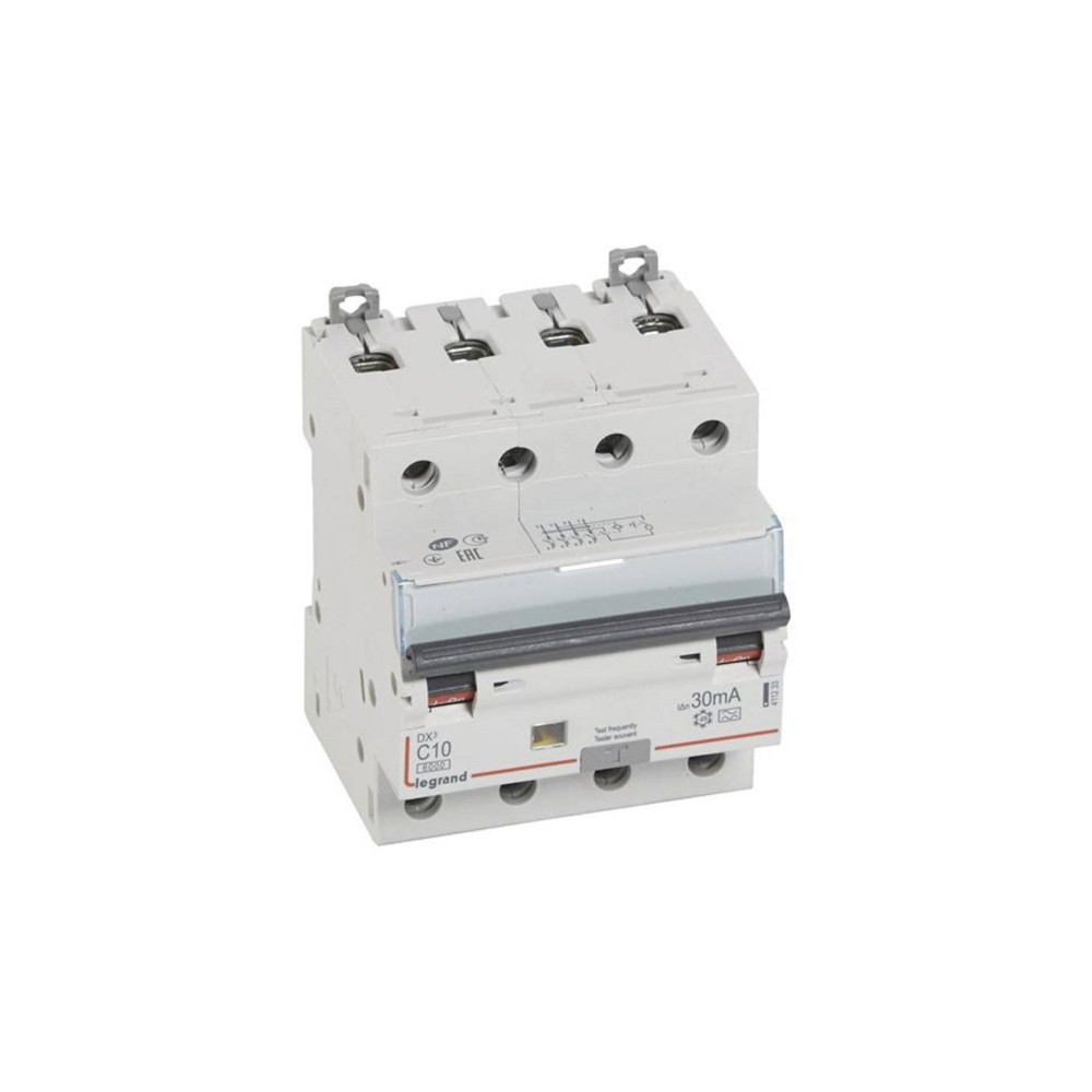 Produktbild för Kombinationsbrytare DX3 Automatsikr/HPFI C 10A 30mA 4P 6/10k...