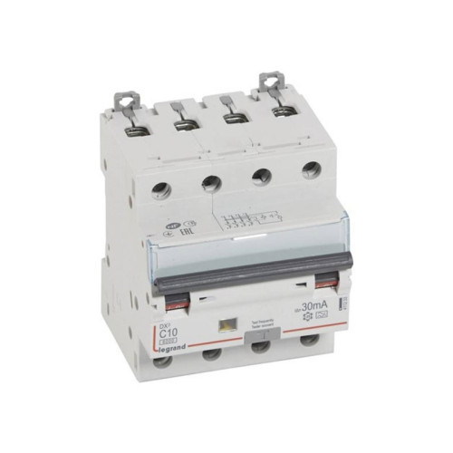 Legrand Kombinationsbrytare DX3 Automatsikr/HPFI C 10A 30mA 4P 6/10k...