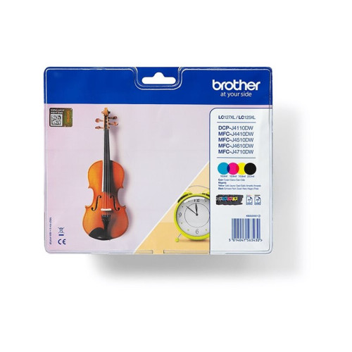 Brother Brother LC127XL Value Pack - 4-pack - hög kapacitet - svart, gul, cyan, magenta - original - bläckpatron