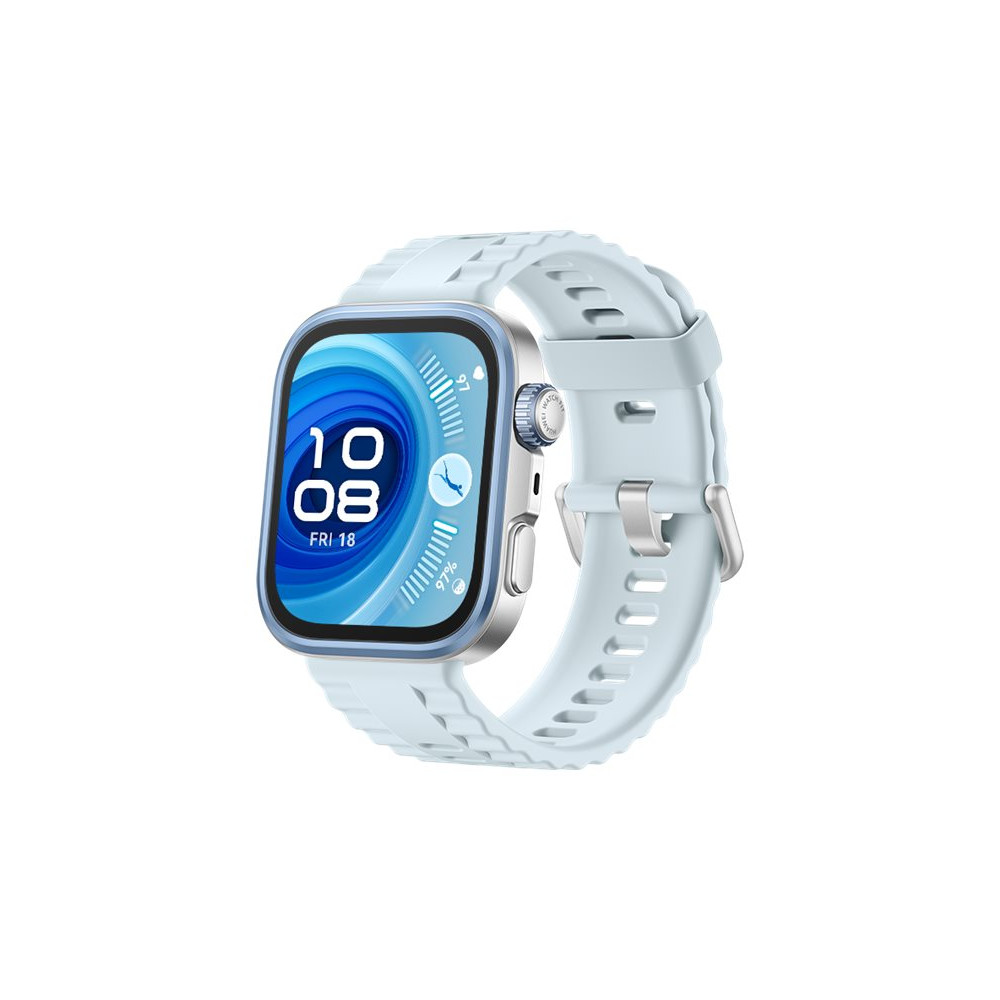 Produktbild för Huawei Watch Fit 4 Pro - aluminiumlegering - smart klocka med rem - blå - titanblå