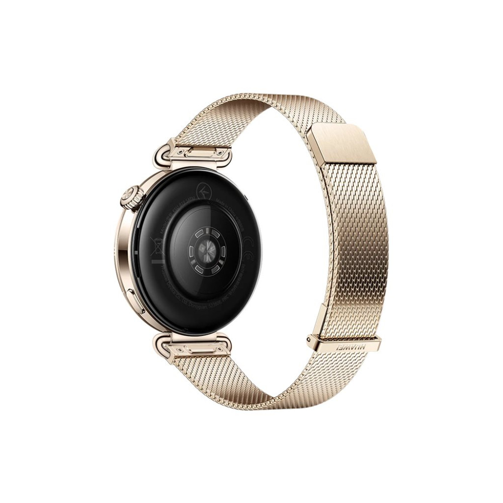 Produktbild för Huawei Watch GT 6 - rostfritt stål - smart klocka med milanese-rem - guld - guld