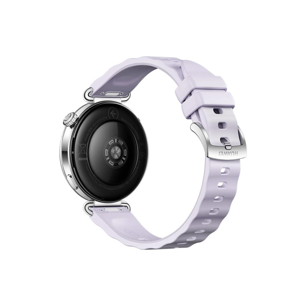 Produktbild för Huawei Watch GT 6 - rostfritt stål - smart klocka med rem - lila - lila